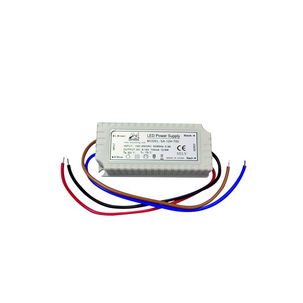 LED Converter 700mA, 9-18V, 6.3-12.6W, IP20